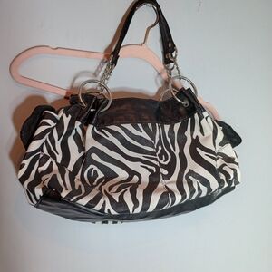 Black and White Zebra Print Women's Bag